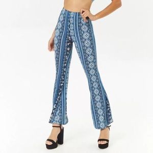Forever 21 stretchy knit flare pants